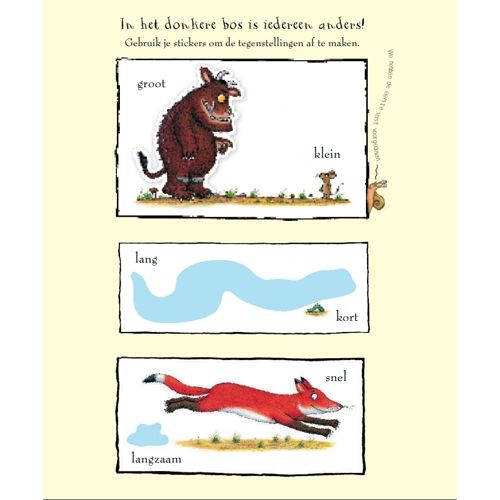 Uitgeverij lemniscaat het gruffalo stickerdoeboek