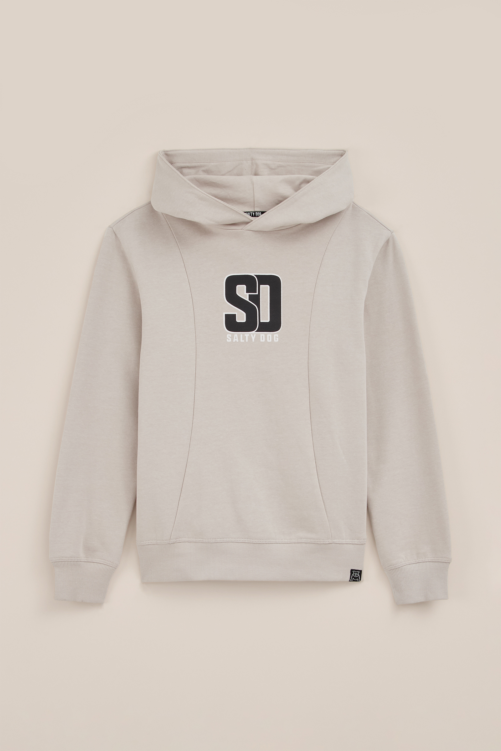 Jongens hoodie met opdruk Salty Dog Lichtgrijs