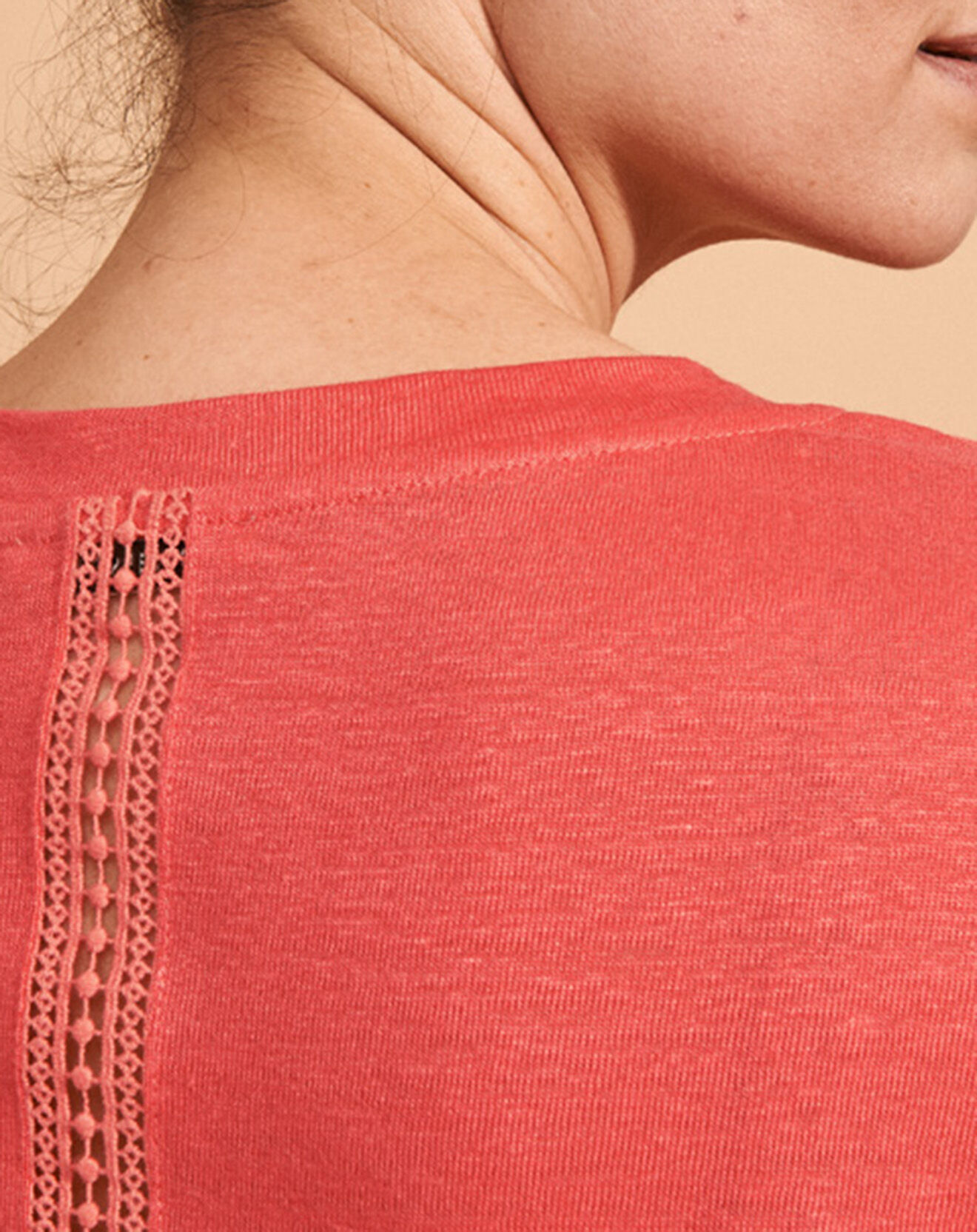 Devernois T-Shirt en Lin mélangé Tilt rose fuchsia