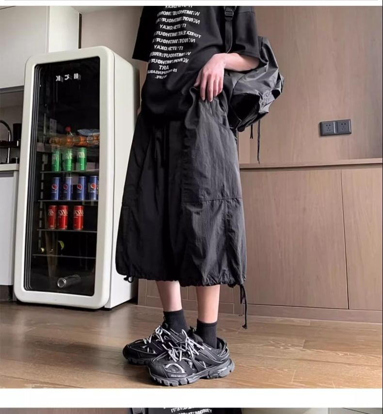 Oakjam - Mid Rise Wide Leg Shorts