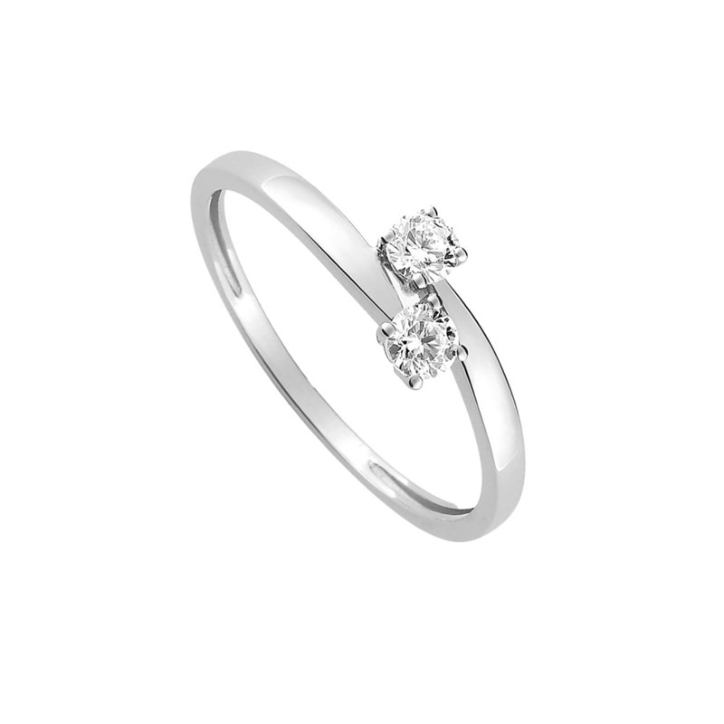 Bague Femme - Oxyde de zirconium - Or 18 Carats