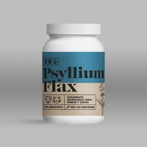 Suplemento CRU de Psyllium e Linho para animais de estimação
