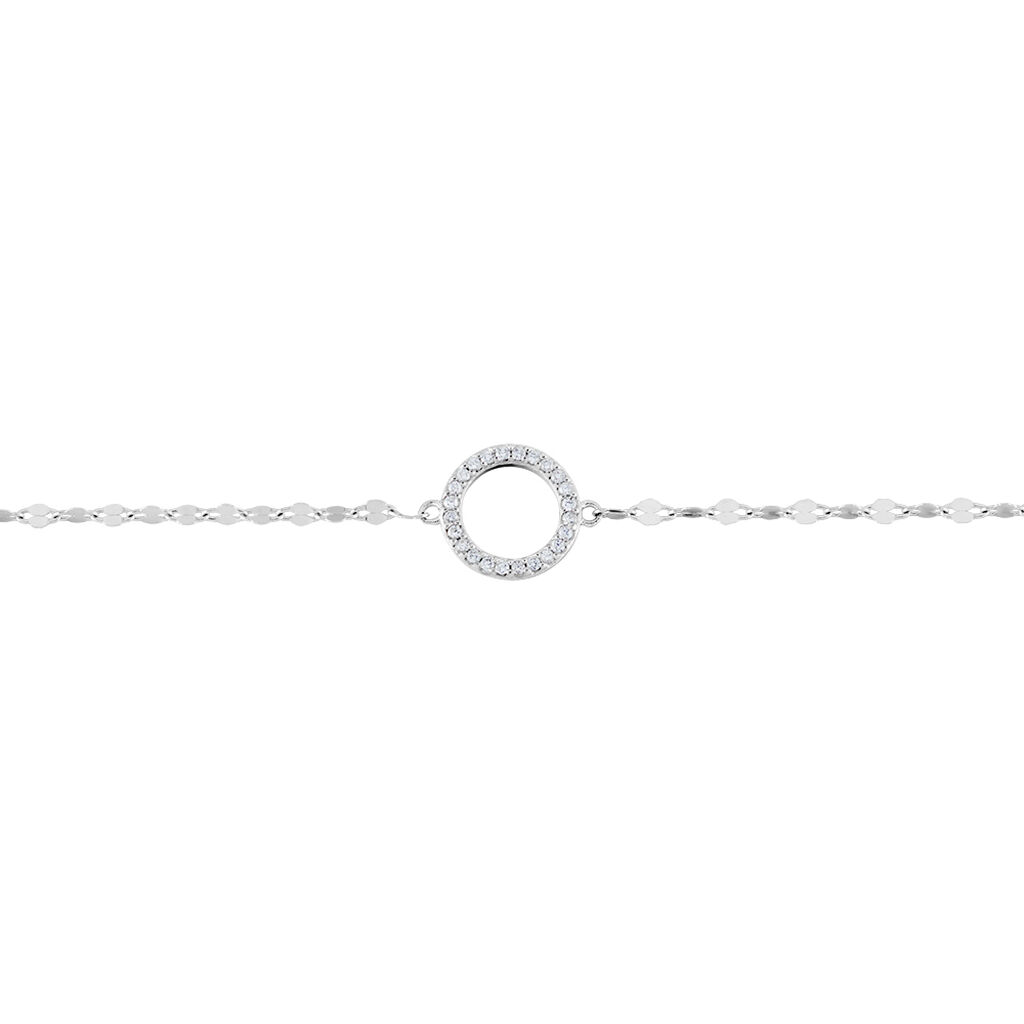 Bracelet Argent Blanc Toya Oxydes De Zirconium