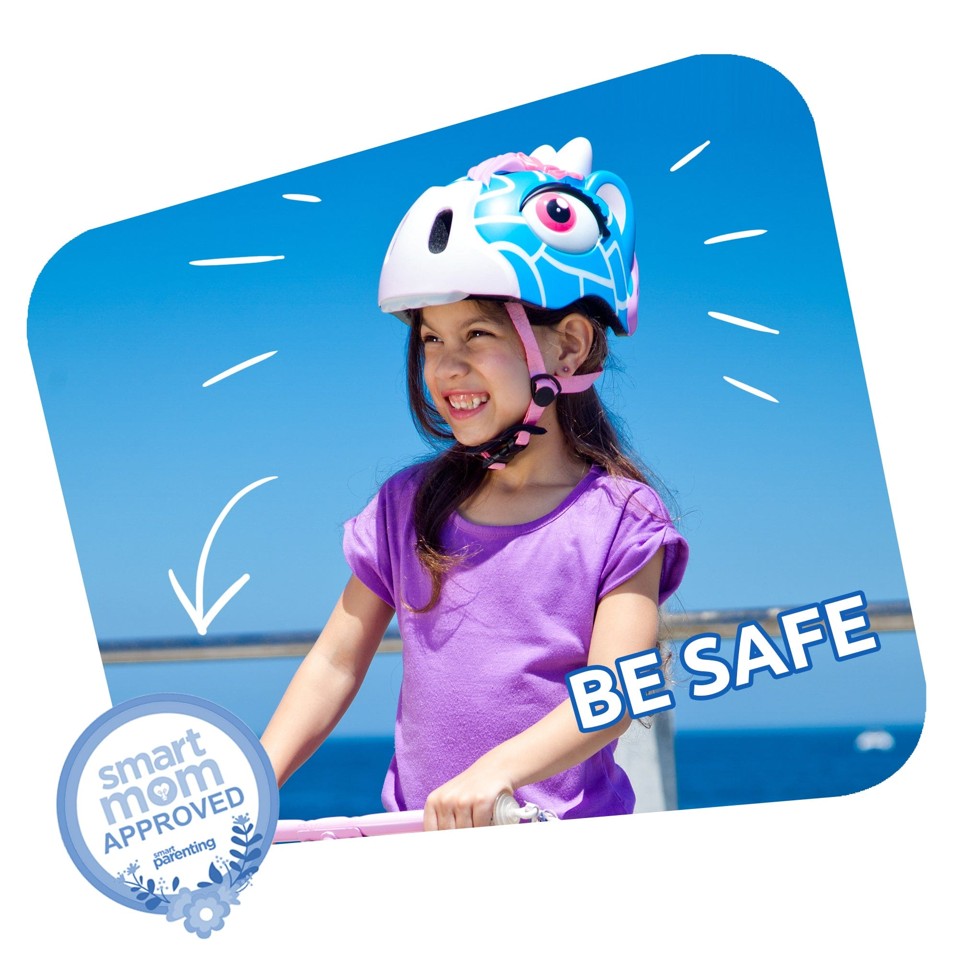Crazy Safety - Cykelhjelm til børn - Brun giraf (49-55 cm)