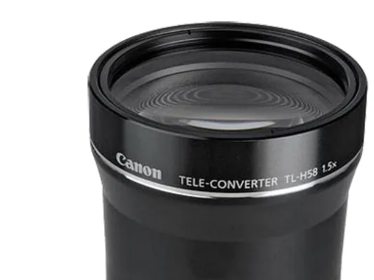 Canon TL-H58 - Adapter - for Canon XA40, XA45, XA60, XA65, XA70, XA75; LEGRIA HF G50, HF G70; VIXIA HF G60, HF G70