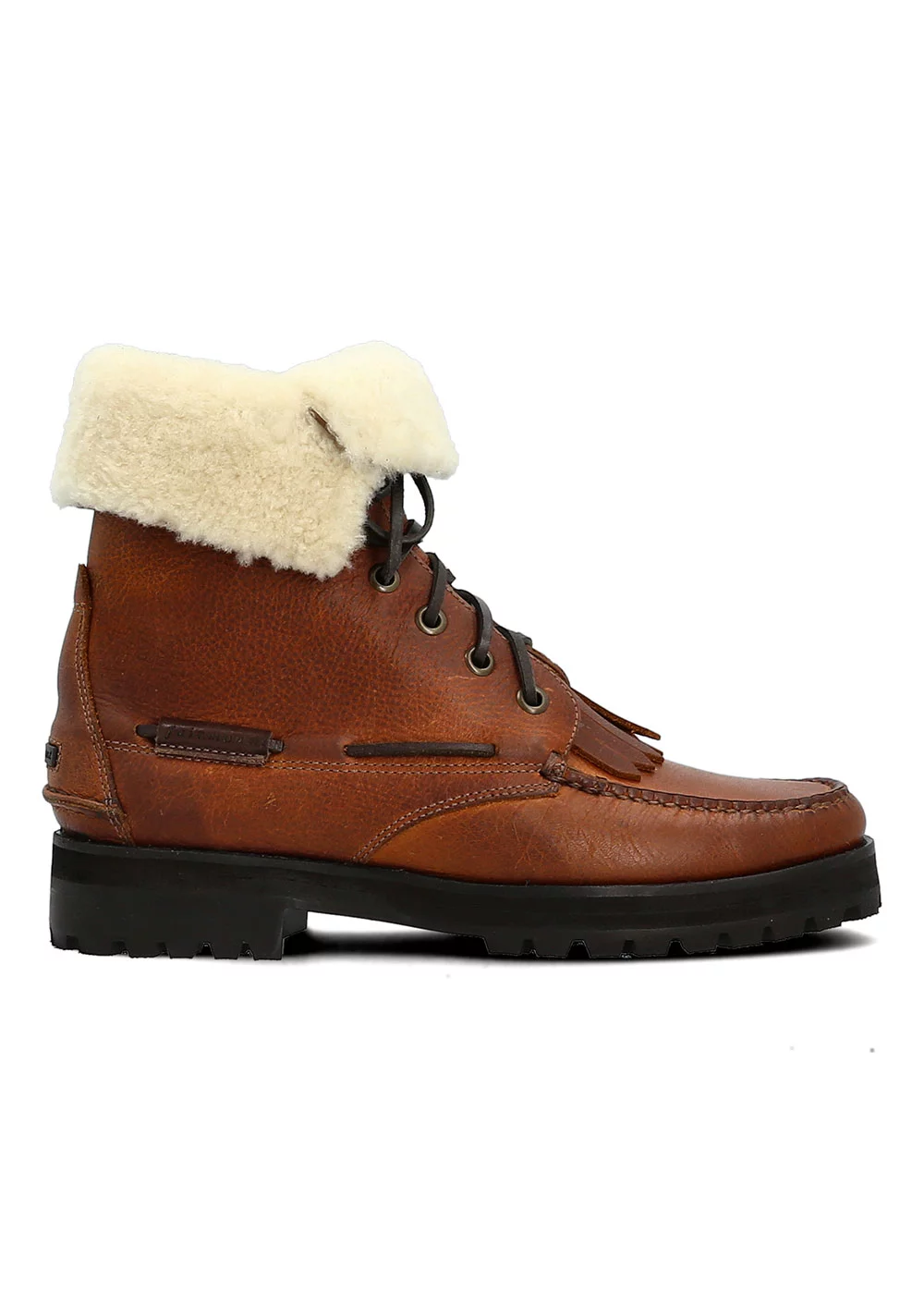 W LUG FUR BOOT BROWN NATURAL