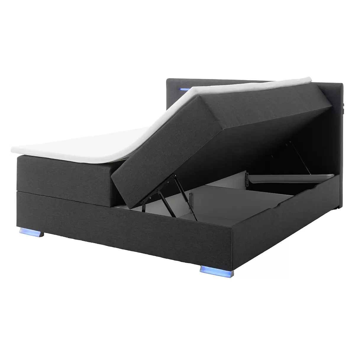Boxspringbett Las Vegas II 160x200 Anthrazit