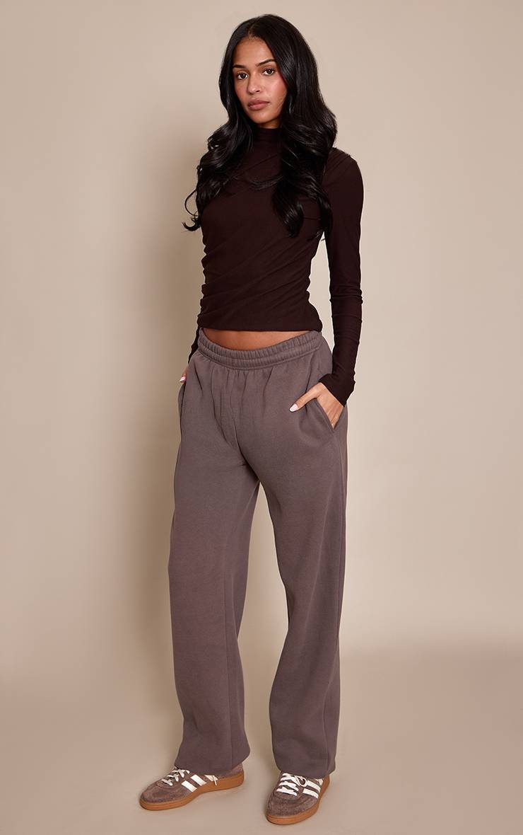 Charbon Pantalon De Jogging À Revers Pour Grande Taille Chiné