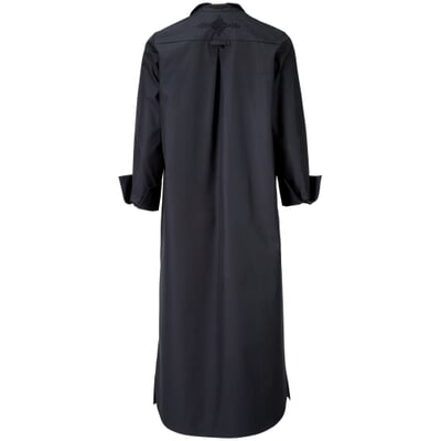 Damen-Hemdblusenkleid, Blauschwarz