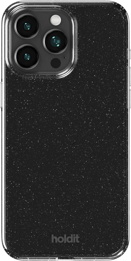 HoldIt Glitter Case iPhone 15 Pro Sort