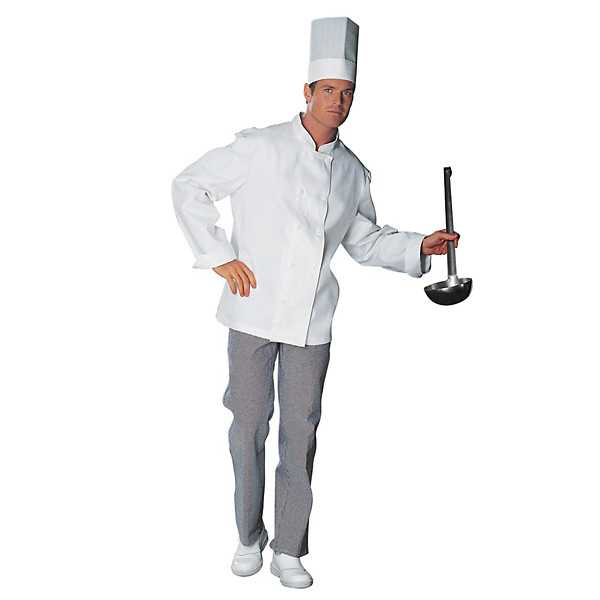 Pantalon cuisinier 100% coton pied de poule, taille 50