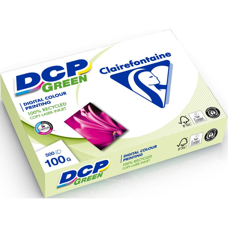 Papier recyclé A4 blanc 100 g DCP Green Clairefontaine - Ramette de 500 feuilles