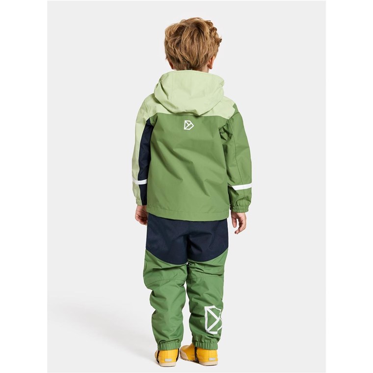 Didriksons Pilvi Kids Jkt Light Algae Green