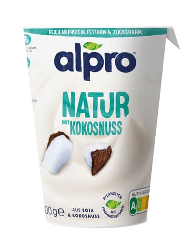 Alpro Soja-Joghurtalternative Natur mit Kokosnuss VEGAN