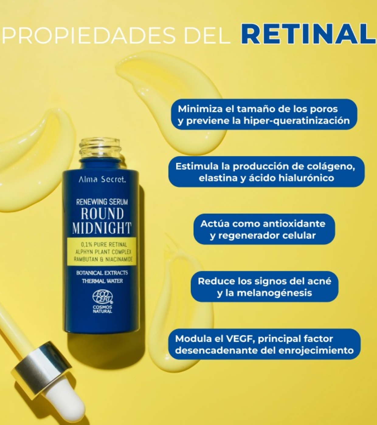 Alma Secret - Soro Retinal Puro Round Midnight 0,1%