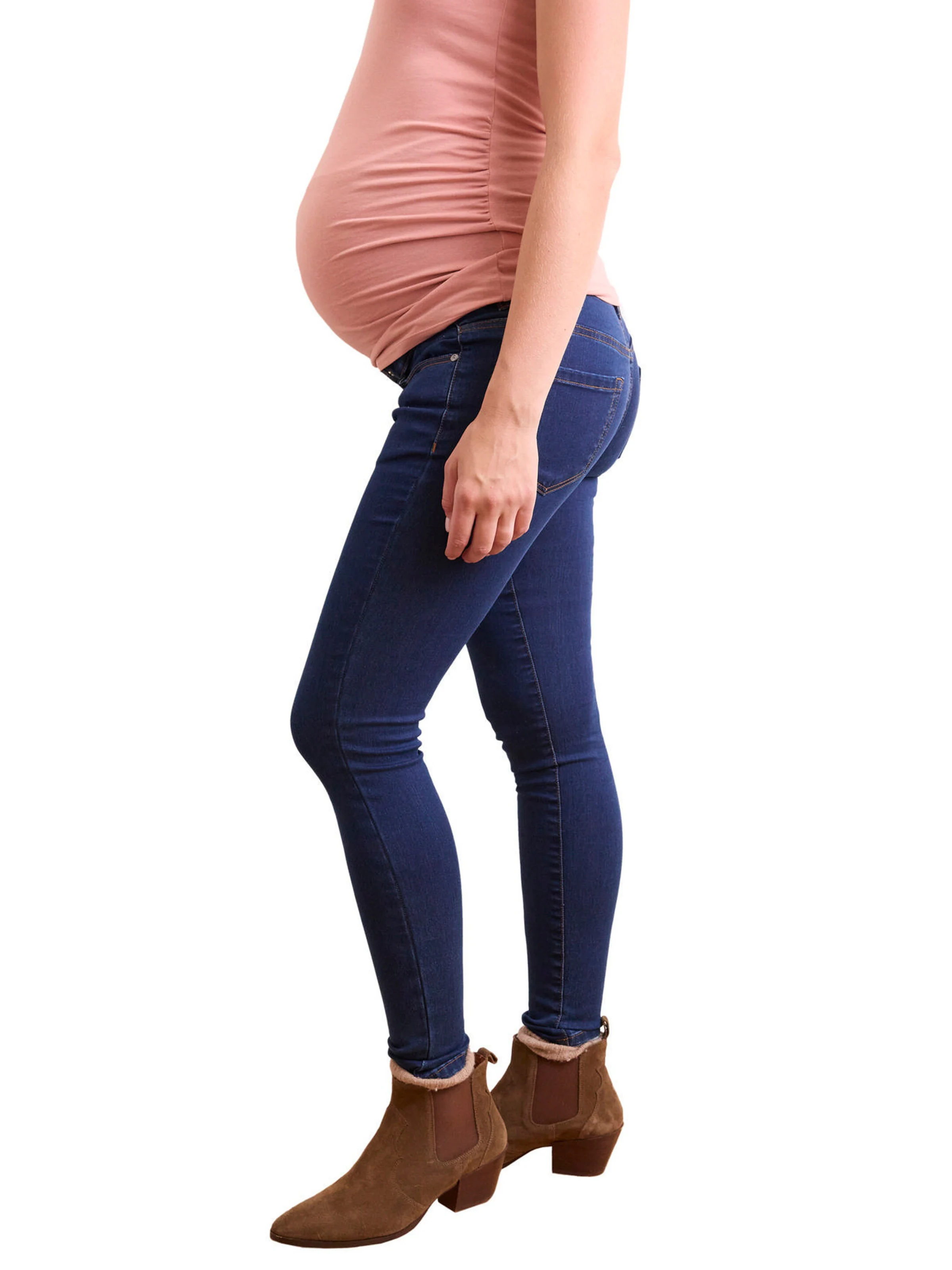 Vertbaudet Umstands-Jeans mit WATERLESS-Denim, Skinny-Fit BASIC blue stone