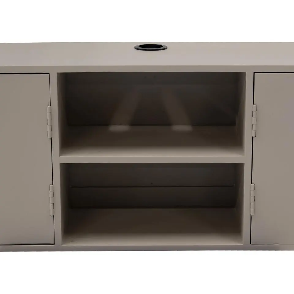 Tv-Meubel Taupe Mangohout - 4-Deurs - 200x30x40cm - Loiza
