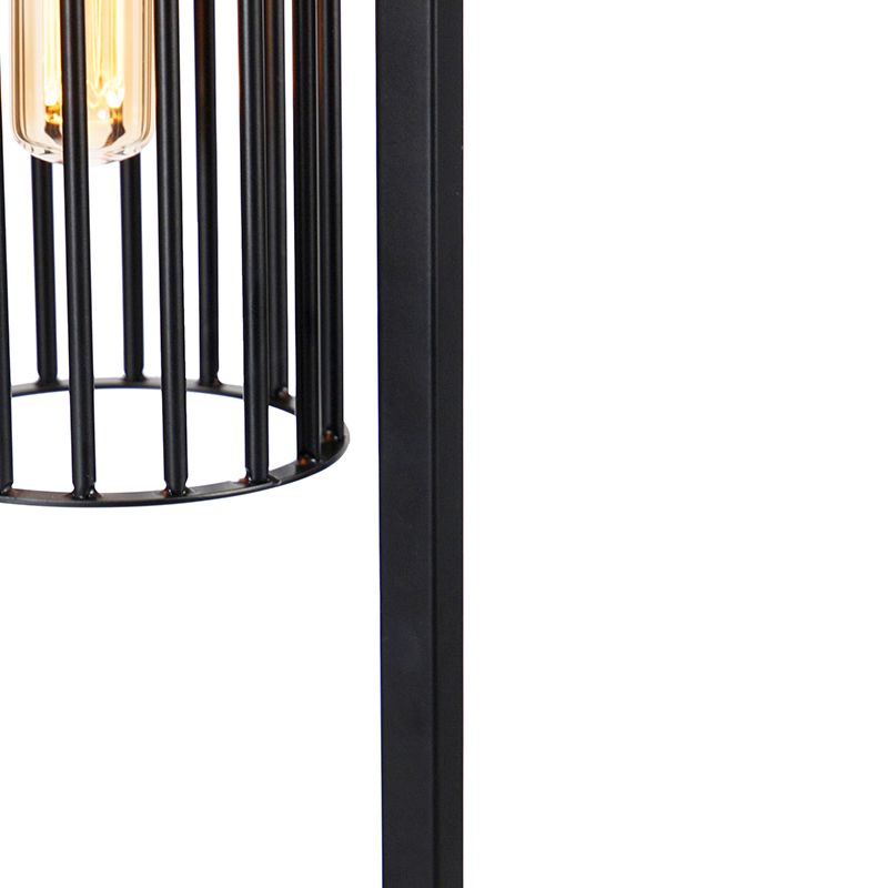 Moderne vloerlamp zwart - Balenco Wazo