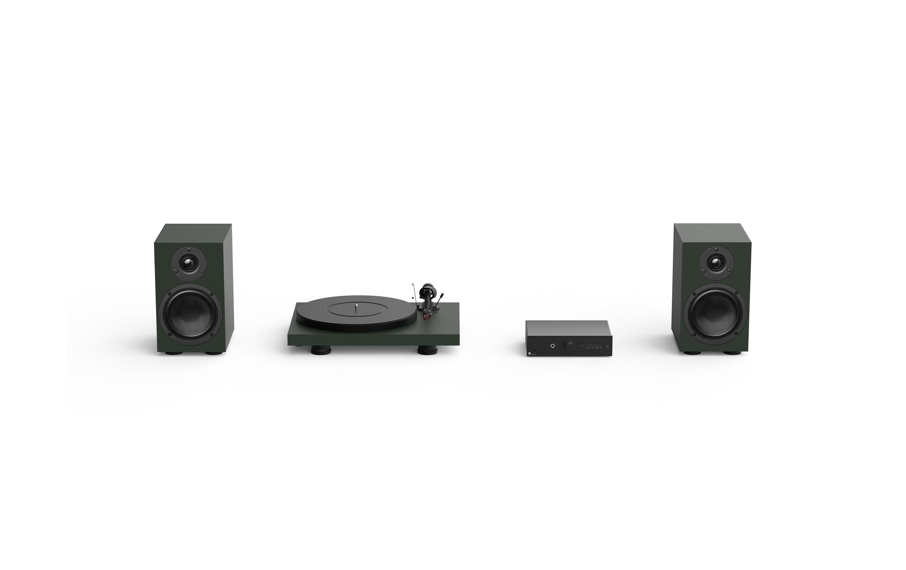 Plattenspieler mit Bluetooth Colourful Audio Grün<br>Der Plattenspieler, der alles bietet