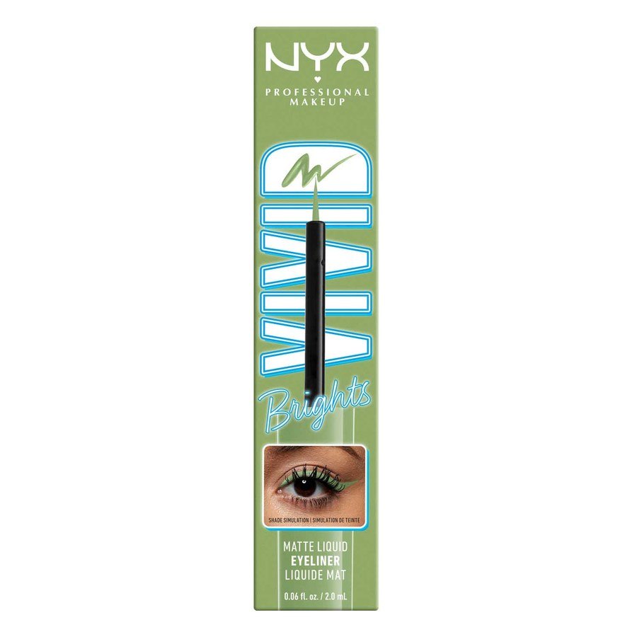 NYX Professional Makeup Vivid Bright Liquid Liner Ghosted Green 02 2ml