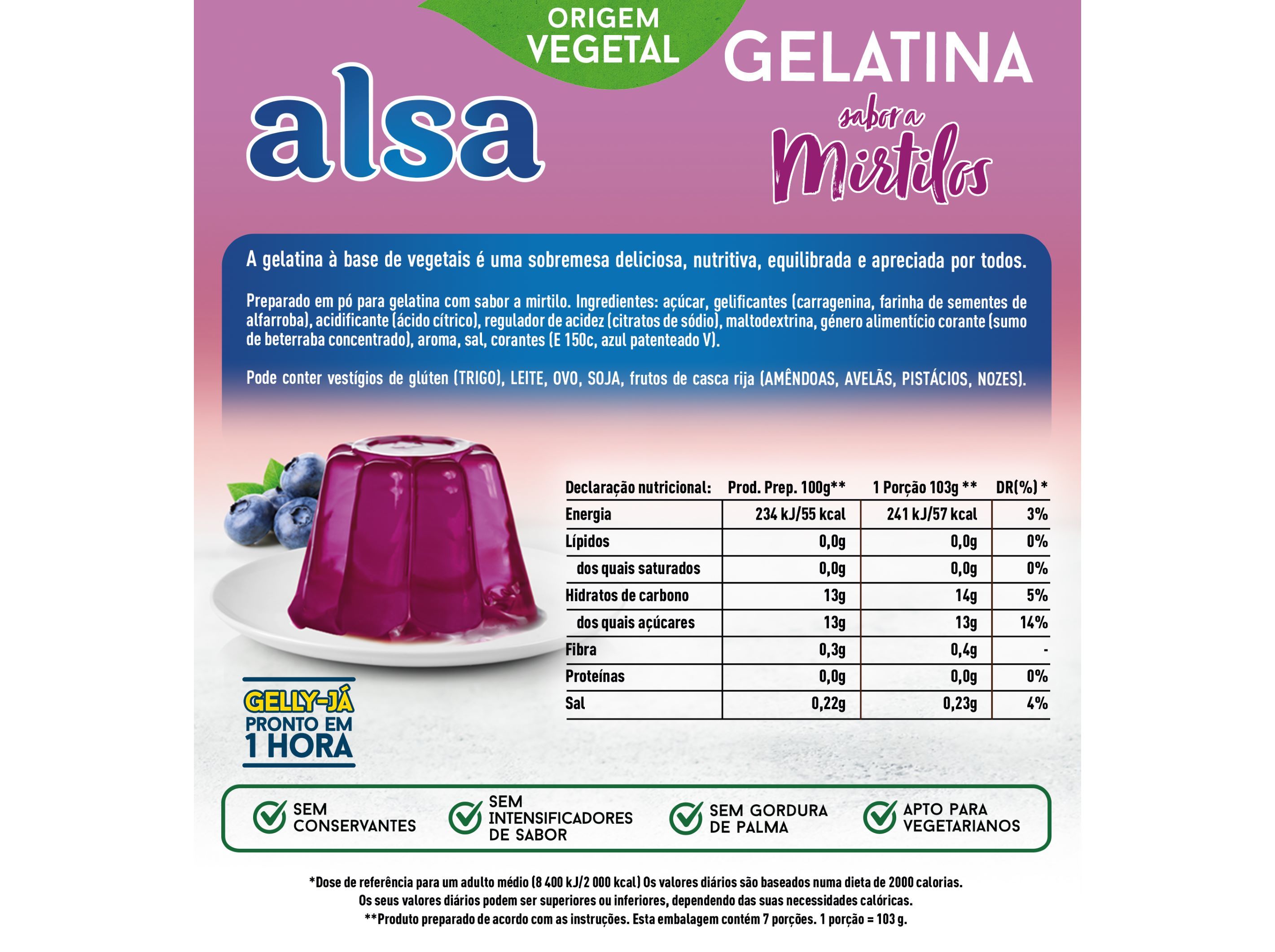 GELATINA ALSA MIRTILOS 105 G