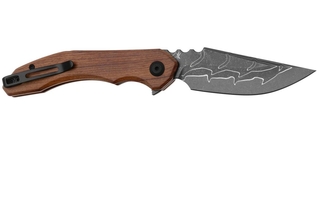 Civivi Bluetick C23050-DS1 Damascus, Cuibourtia Wood, Nested Liner Lock, zakmes
