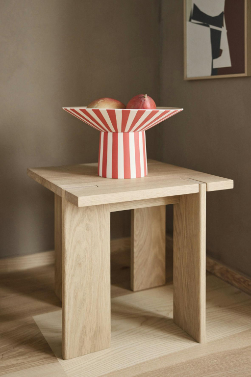 OYOY Toppu Centerpiece schaal High Clay/Ice Blue