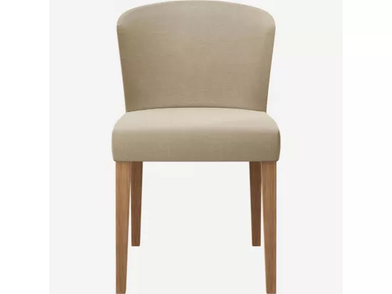 HABITAT - Chaise en tissu - Grège (Lot de 2) - Valentina