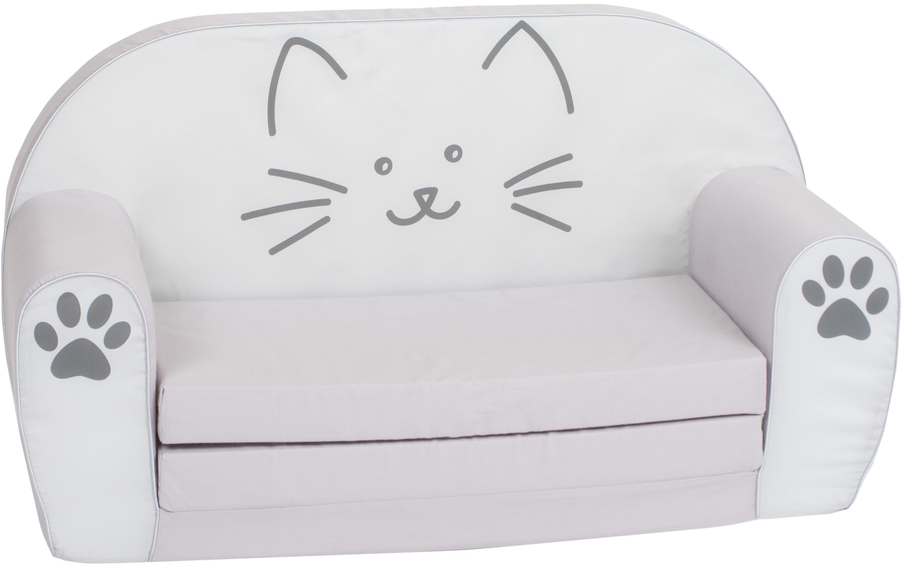 Kindersofa Katze LilliAusklappbare Kindercouch