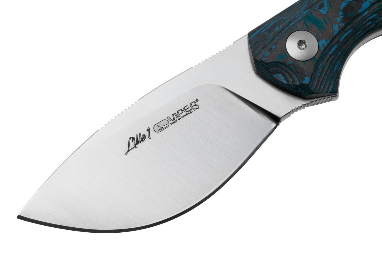 Viper Lille 1 VT4022FCA  Satin Elmax, Carbon Fiber Arctic Storm, vaststaand mes, Jesper Voxnaes design