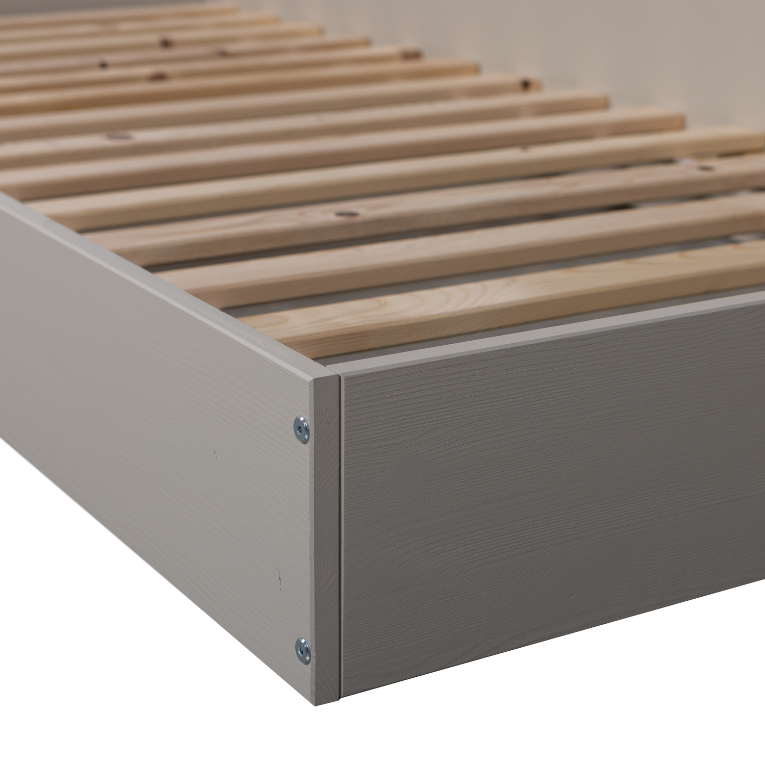 WOOOD Carter Bed - Grenenhout - Dust|Beige - 90x200