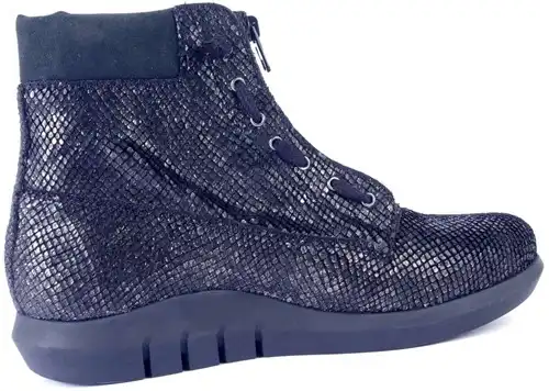 3007 PRETTY & FAIR ZWART - maat 38 enkellaars zwart - maat 38 Calandschoen