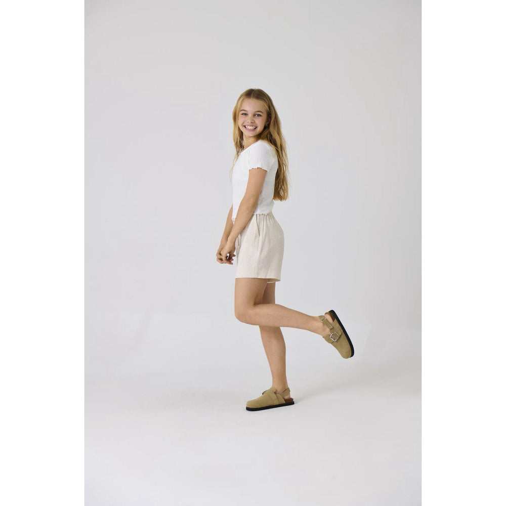 Køb kids ONLY Moonbeam Siesta Pullup Hør Blend Shorts Bukser Noos