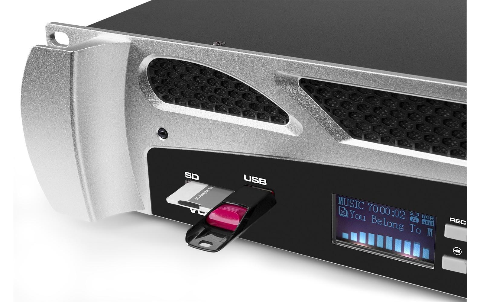 Endstufe VPA600<br>PA-Endstufe mit 2x 300 W MP3, BT, USB