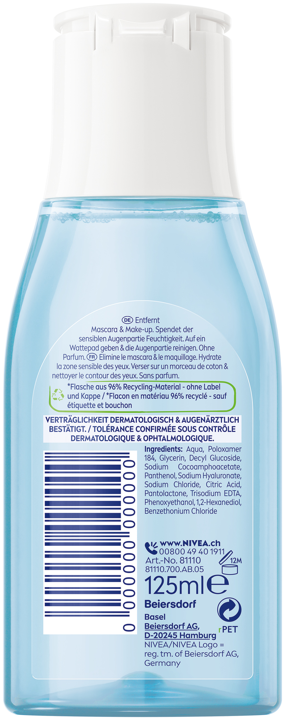 Nivea Augen Make-Up Entferner sanft 125 ml