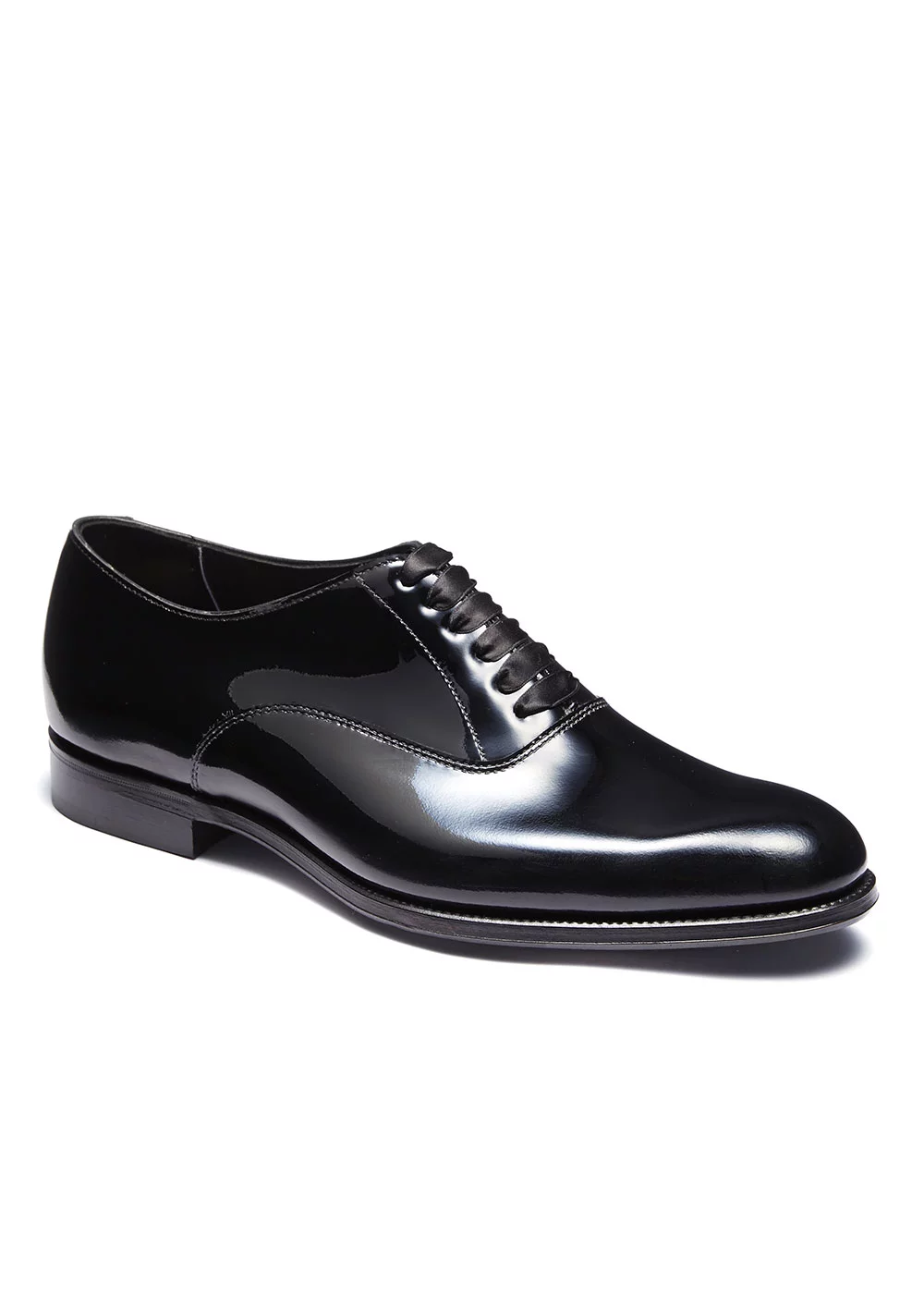 RICHELIEU OSCAR CUIR VERNIS NOIR