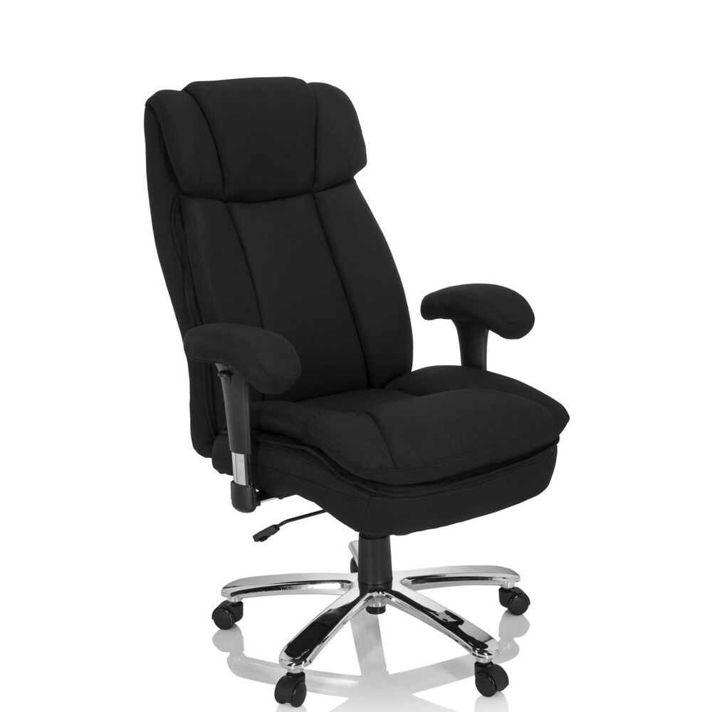 XXL Drehstuhl BUILDER XXL I Stoff mit Armlehnen (höhenverstellbar) hjh OFFICE