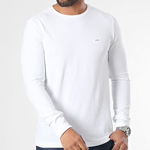 Tee Shirt Manches Longues Slim Stretch 2725 Blanc