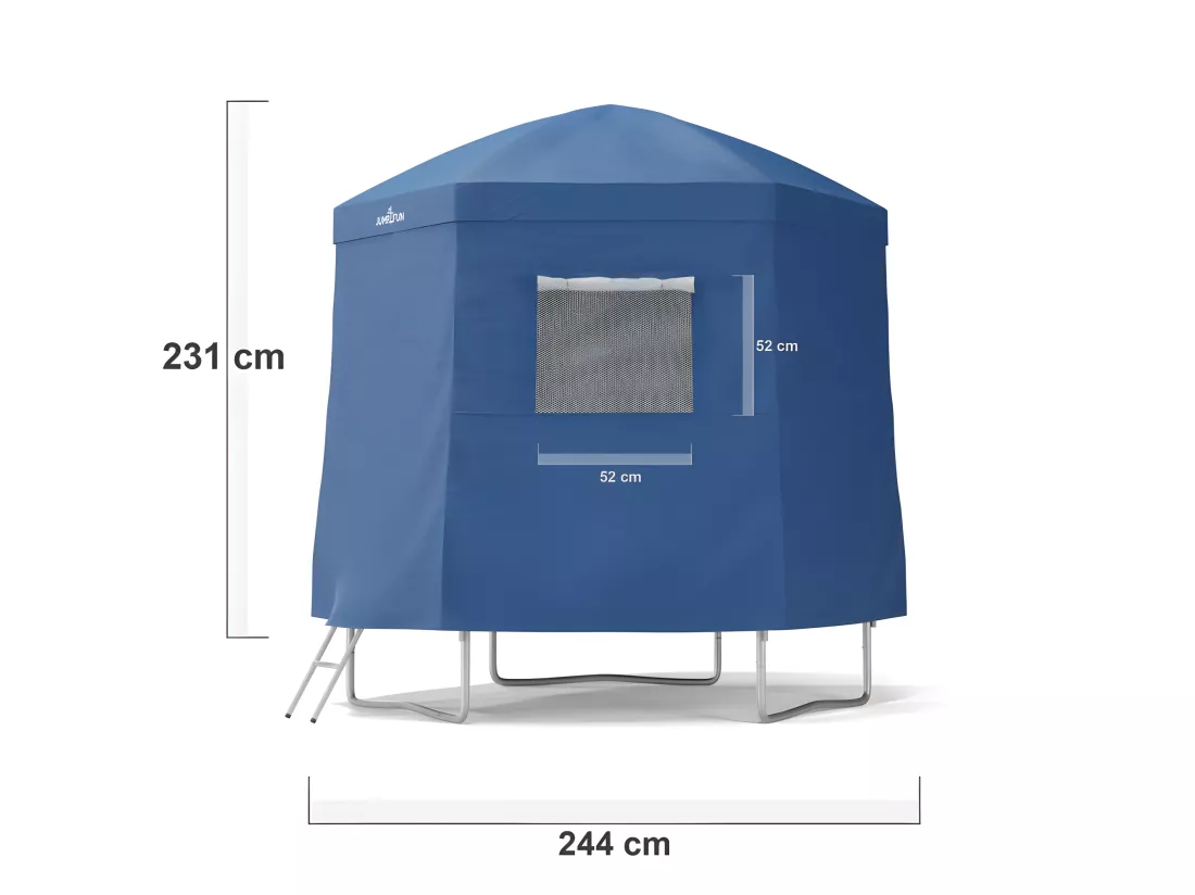 Tente cabane pour trampoline 8FT-244cm - Bleu