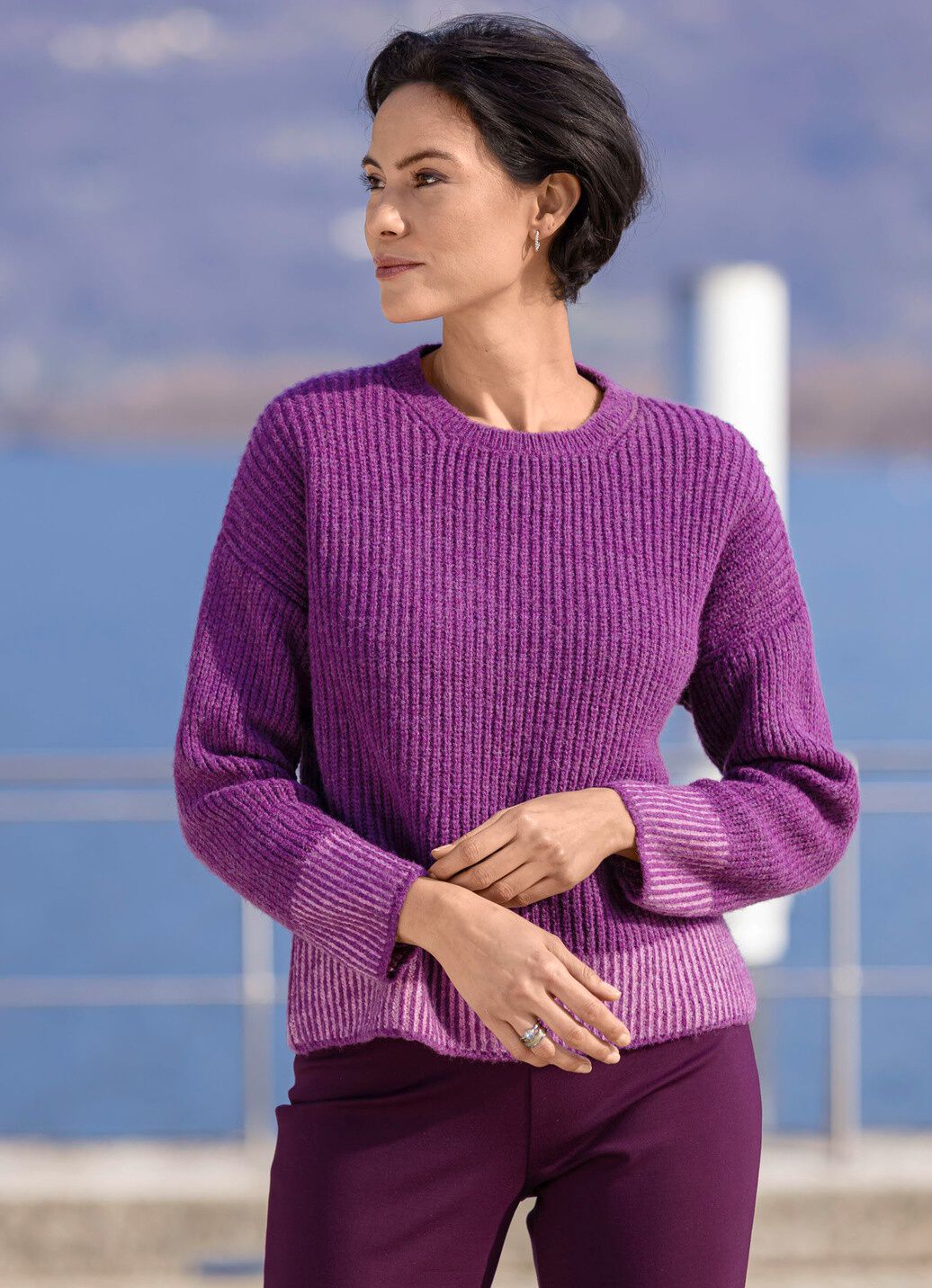 Pullover mit pfiffigen Kontrasten