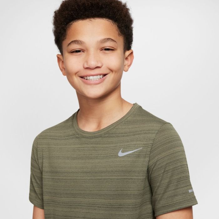 Nike Junior T-shirts Dri-Fit Miler Grøn