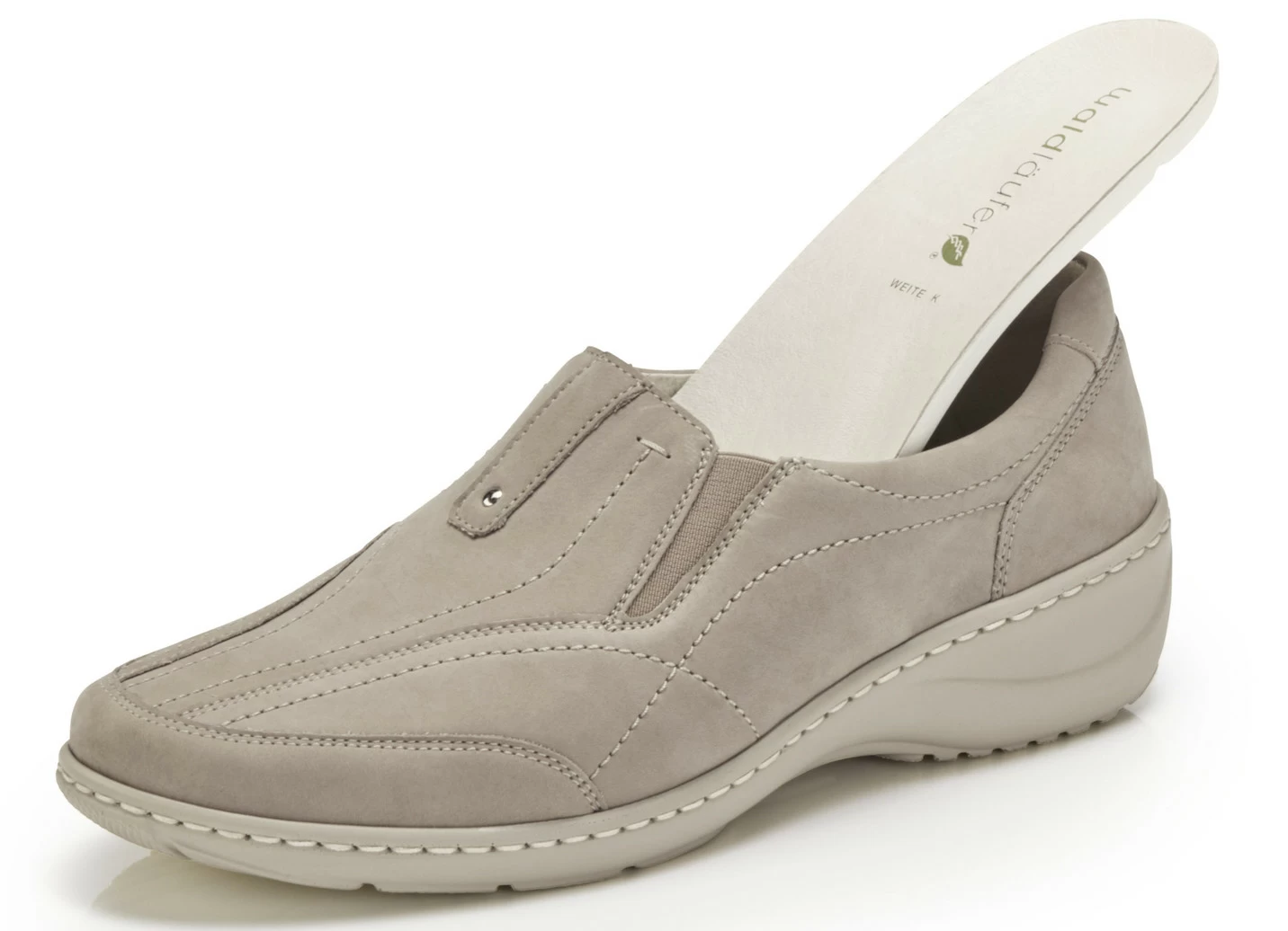 Waldläufer Slipper mit herausnehmbarem Fußbett