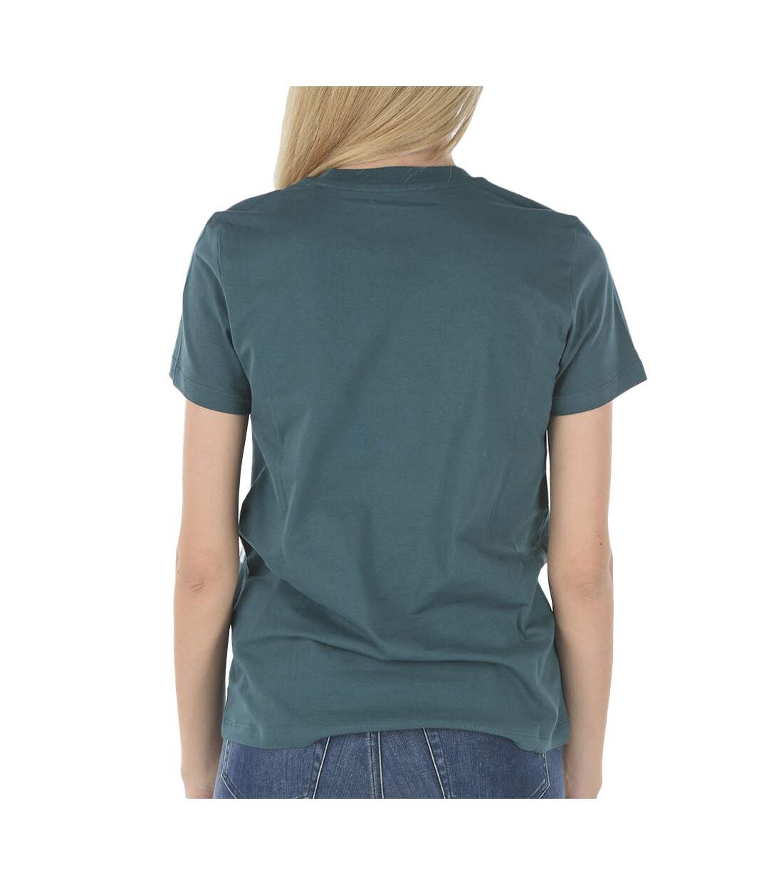 T-shirt Bleu Canard Femme Diesel Sily