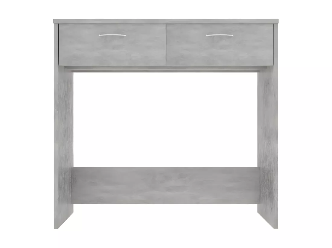 Bureau Gris béton 80x40x75 cm Aggloméré