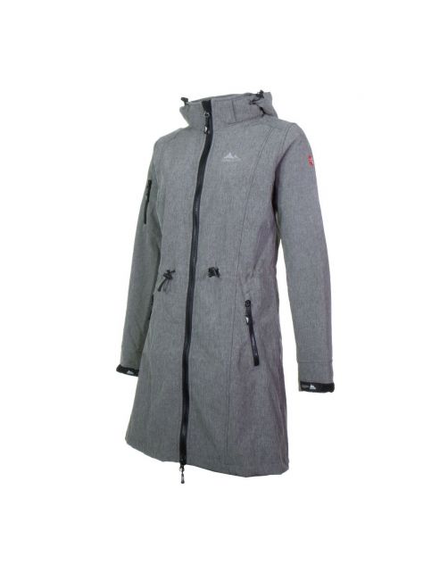 Nord Berg Softshell Trenchcoat Gisella Grijs - Vrijetijdskleding