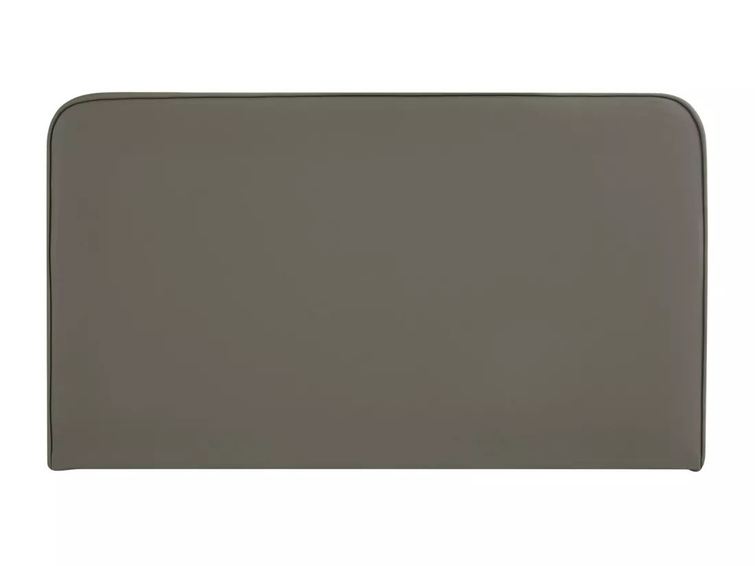 Tête de lit NAOFE 120, Rembourrée, Fixation murale, Design arrondi moderne, Pour lit 120 cm ou moins, Gris