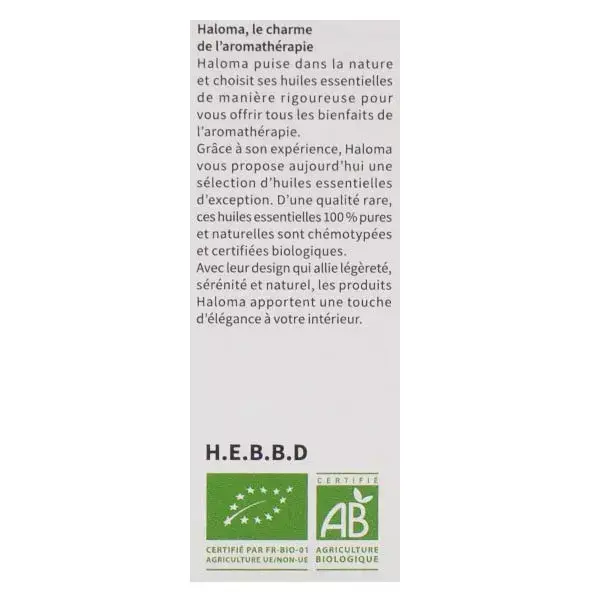 Óleo Essencial Haloma Organic Ravintsara 10ml