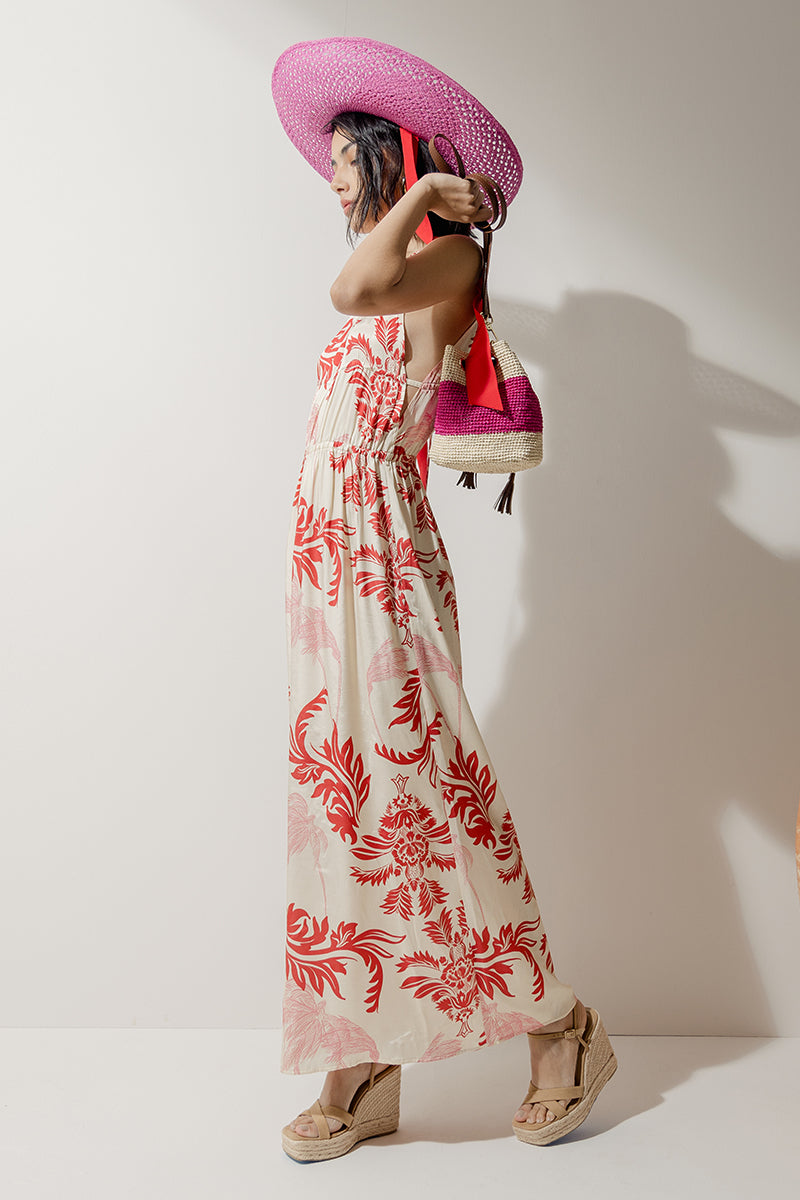 Robe longue dos nu