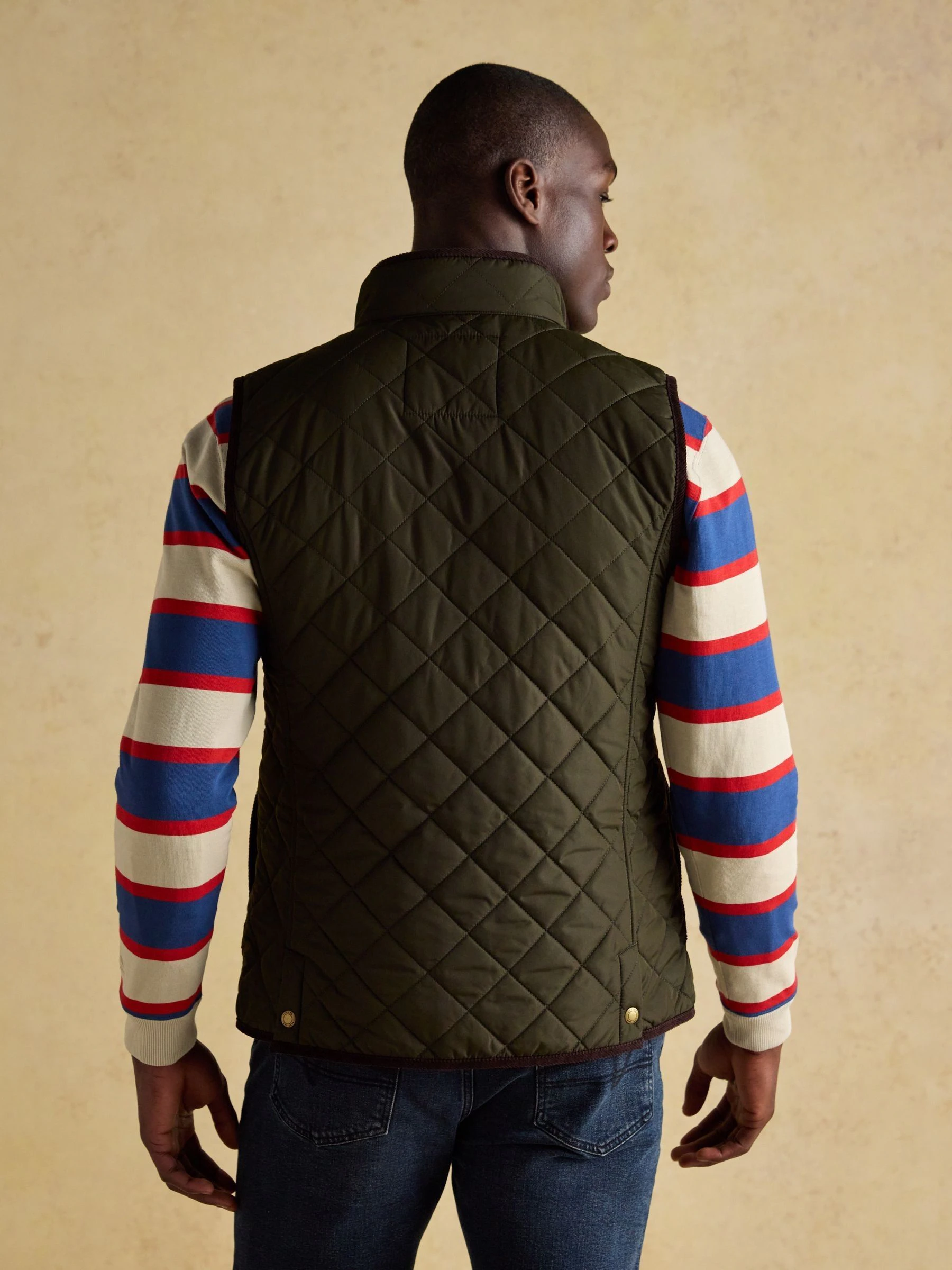 Groen - Maynard Diamond Quilted Gilet