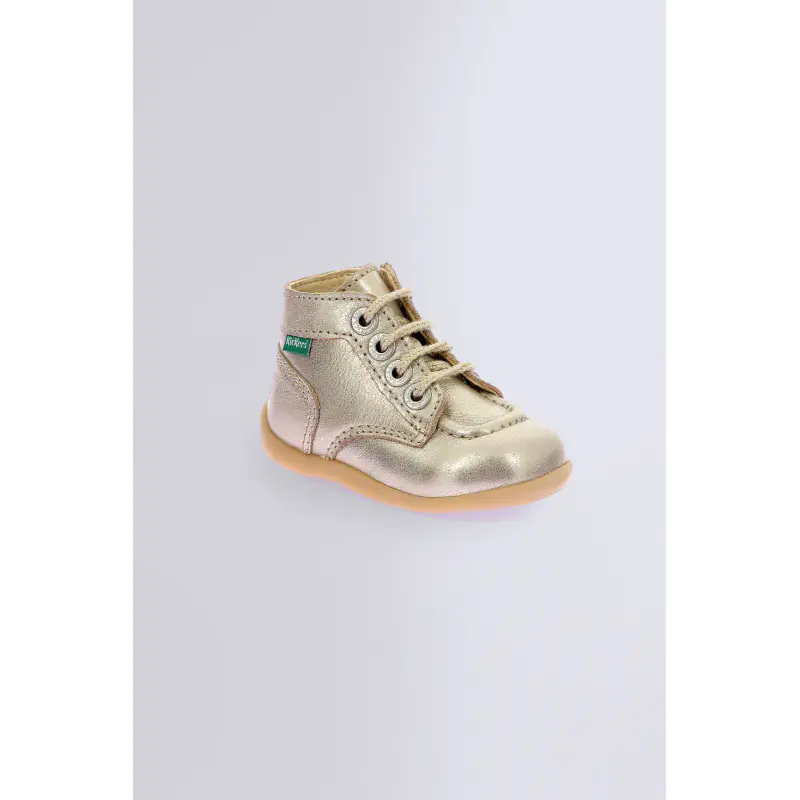 Bonzip Beige champagne BOTTILLONS Cuir Fille